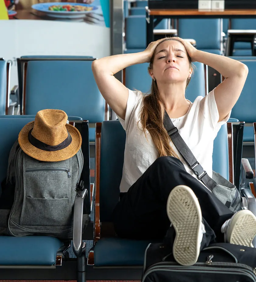 Airport waiting travel