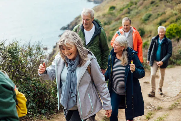 elderly people traveling