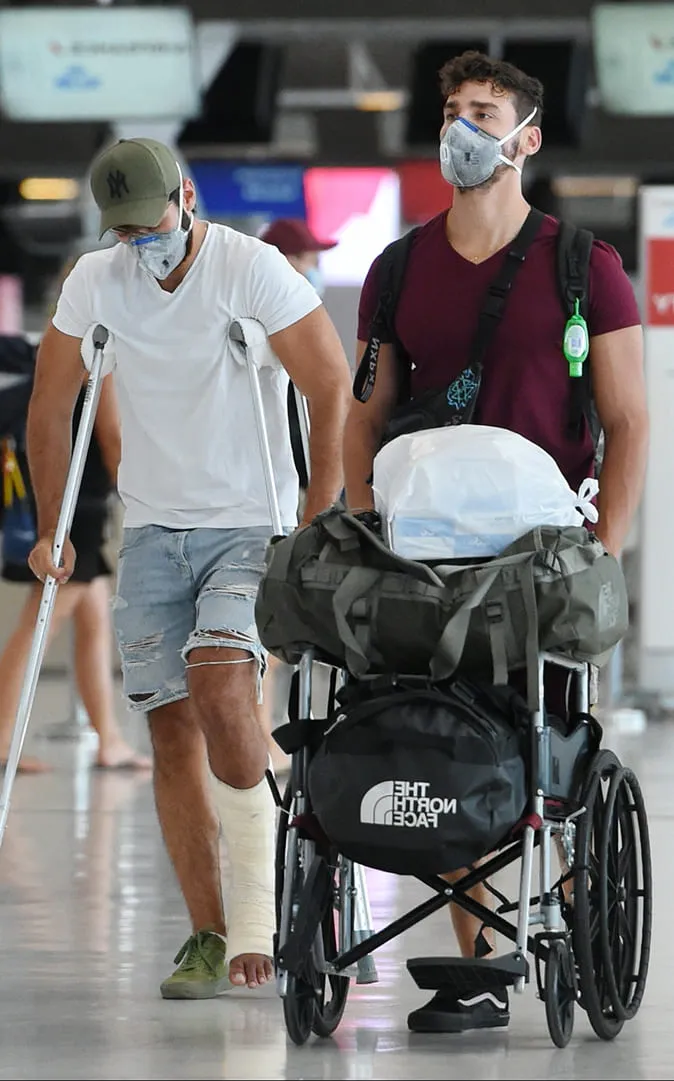 Sick passenger airport